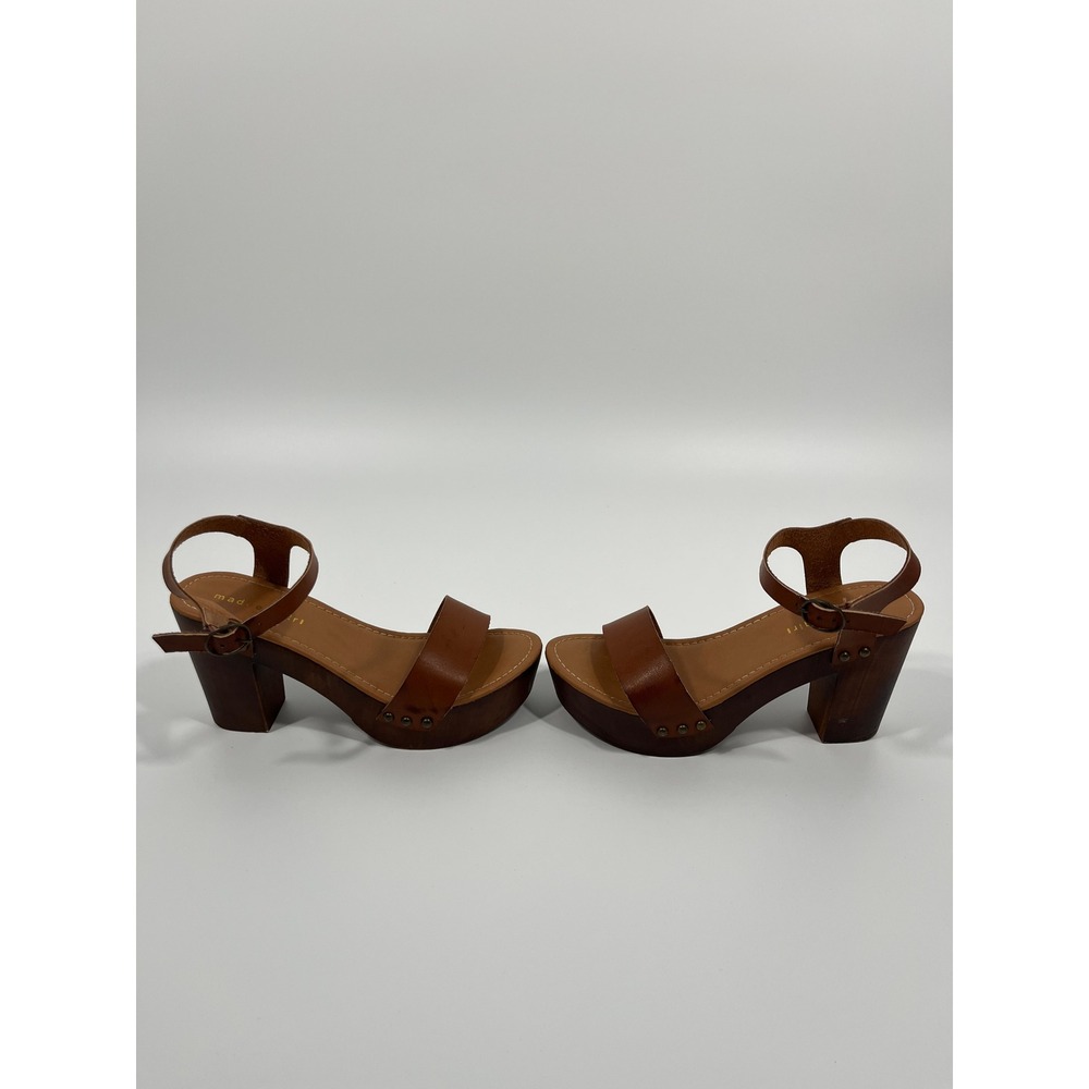 Madden Girl Womens Block Heels‎ 8.5 Brown Lightweight Wedding Guest Boho Cottage - Picture 6 of 11